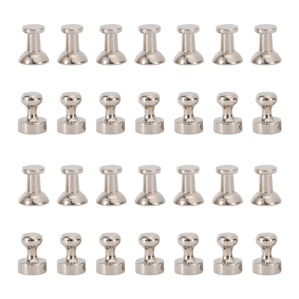 

28pcs Steel Magnetic Push Strong Magnets for Fridge Bathroom Kitchen Locker Classroom Industrial Office Hanger (D11x13 and D12x1