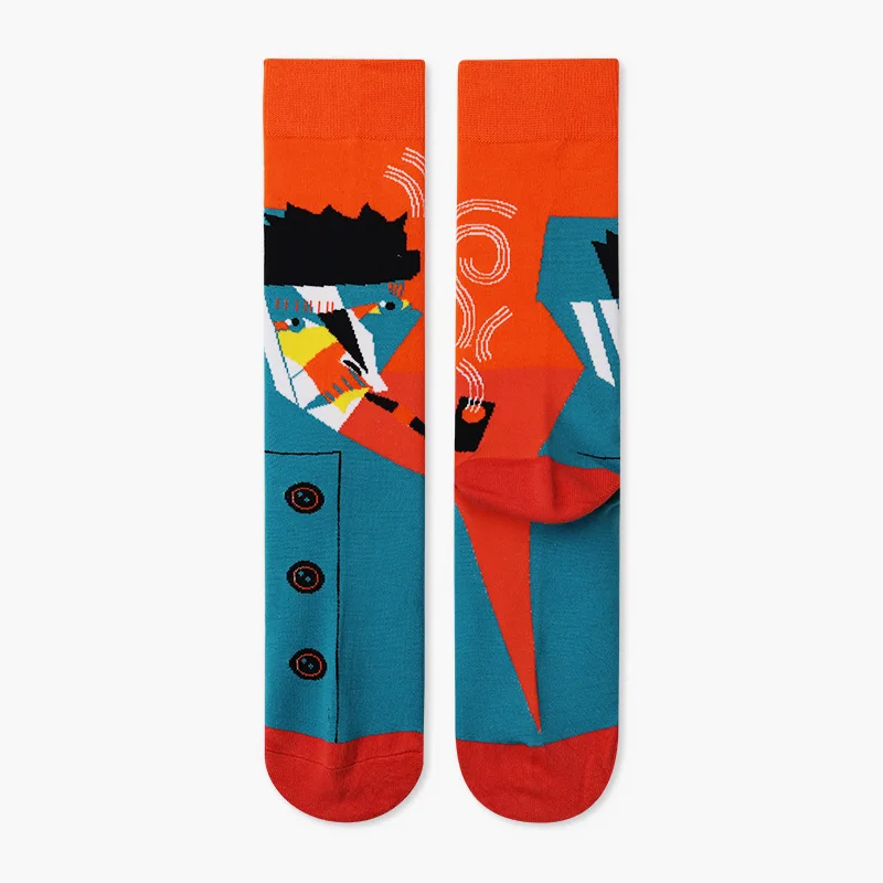 Носки PEONFLY для улицы скейтборда Осень-зима креативные носки в стиле Харадзюку