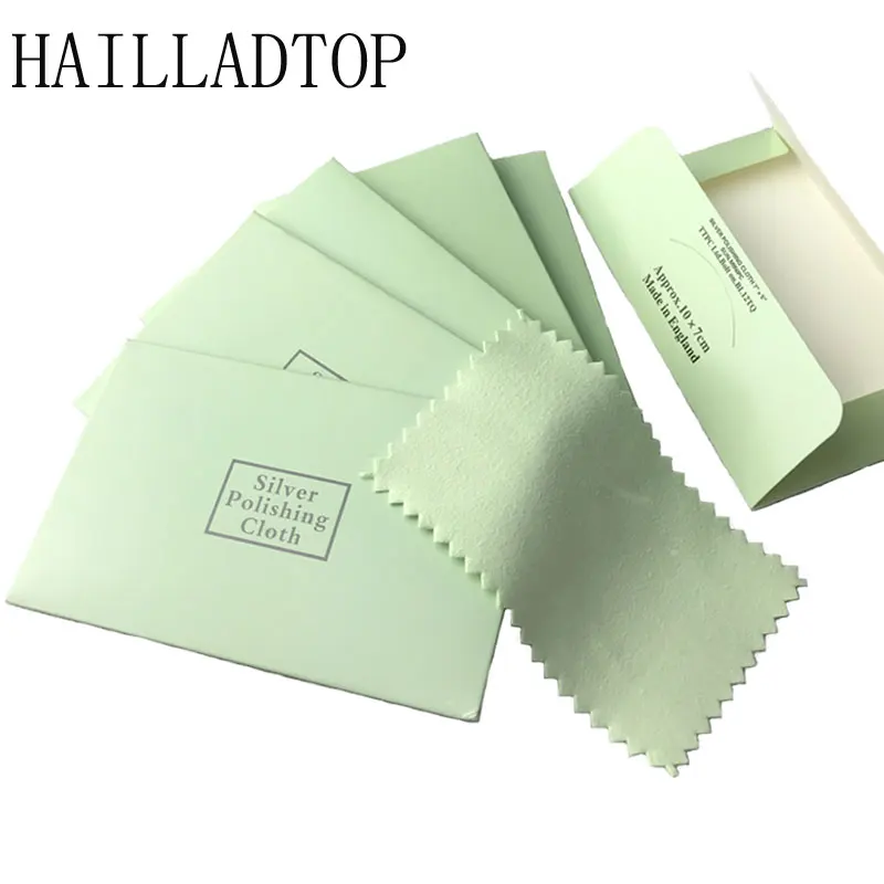 

10 Pcs Silver Polishing Cloth Jewelry Wiper Wholesale Velvet Silver Gold Cleaning Cloth Double Fleece DIY Jewelry Making Tools