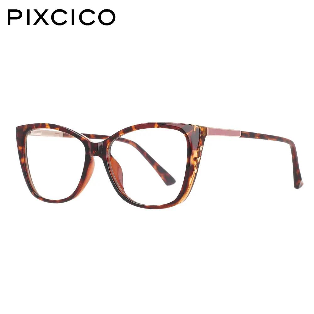 

53151 Lunette Anti Lumiere Bleue Femme женская винтажная оправа с пружинными петлями Tr90 Удобная оправа для очков «кошачий глаз»