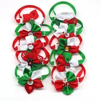 50pcs dog bow tie christmas dogs accessories pet dog cat bowtie collar christmas pet supplies dog accessories for small dogs