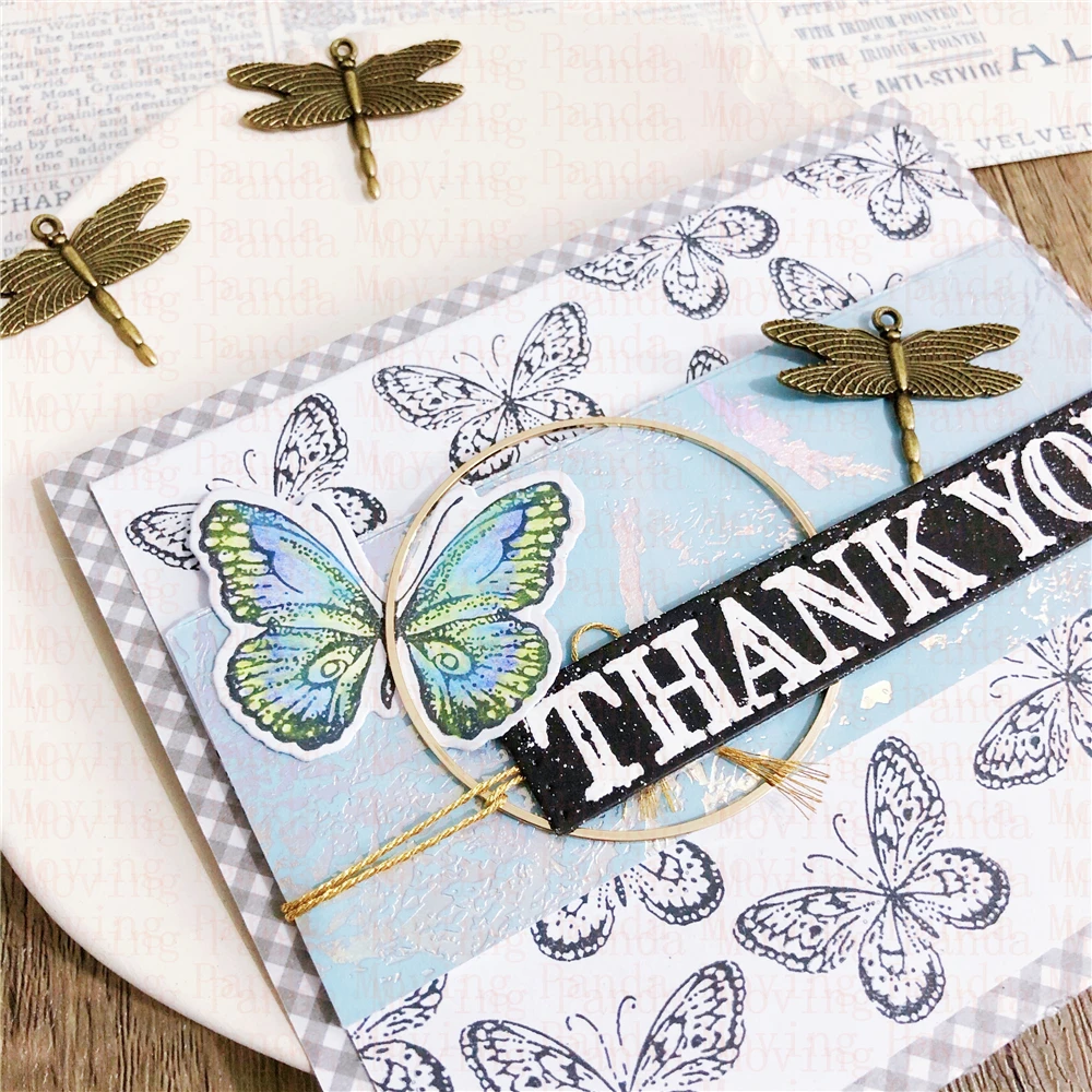 Декоративные подвески в стиле ретро карточки с пчелами и стрекозой