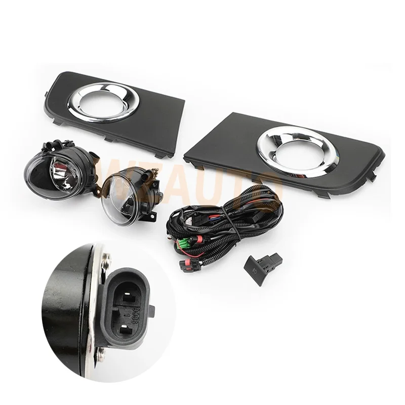 Передний бампер WZAUTO полный комплект противотуманные фары точечные