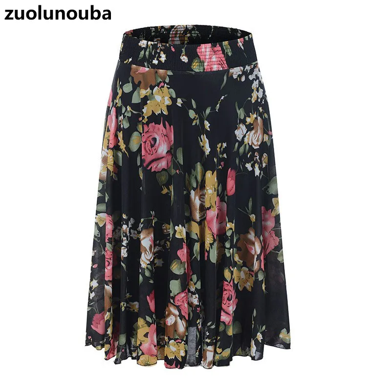 Осень 2020 Женская юбка для женщин среднего и пожилого возраста Двухслойная из