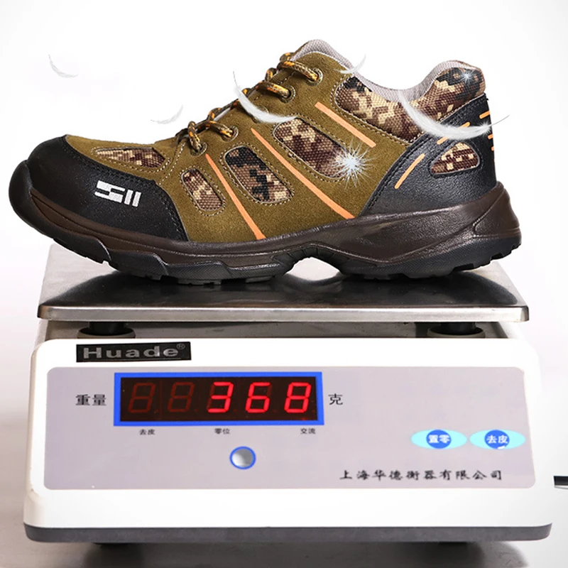 

Indestructible Work Shoes For Men Safety Boots Men Work Sneakers Steel Toe Safety Shoes Anti-Piercing Work Boots Men Footwear