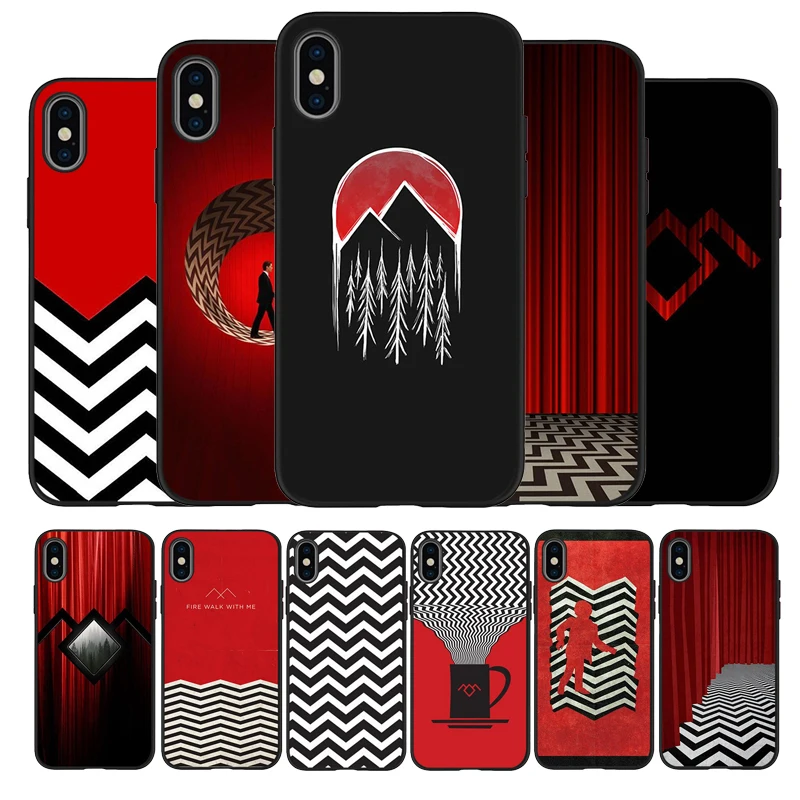 Добро пожаловать в Twin Peaks Черный силиконовый чехол для телефона iPhone 12 XR XS Max 5 5S SE 2020