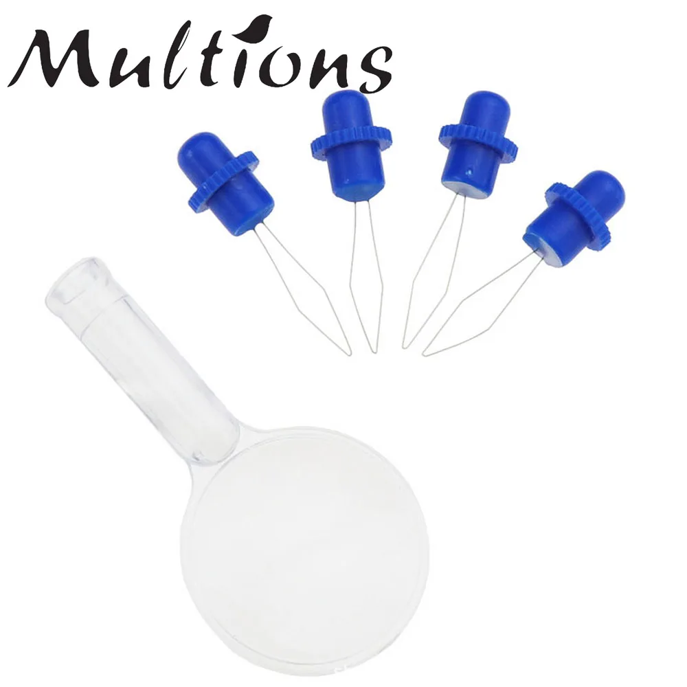 4 шт. увеличительное стекло игольчатый наполнитель пластиковая вставка в бант