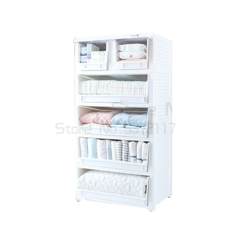 

Baby drawer storage cabinet children's wardrobe plastic cartoon storage cabinet baby chest of drawers