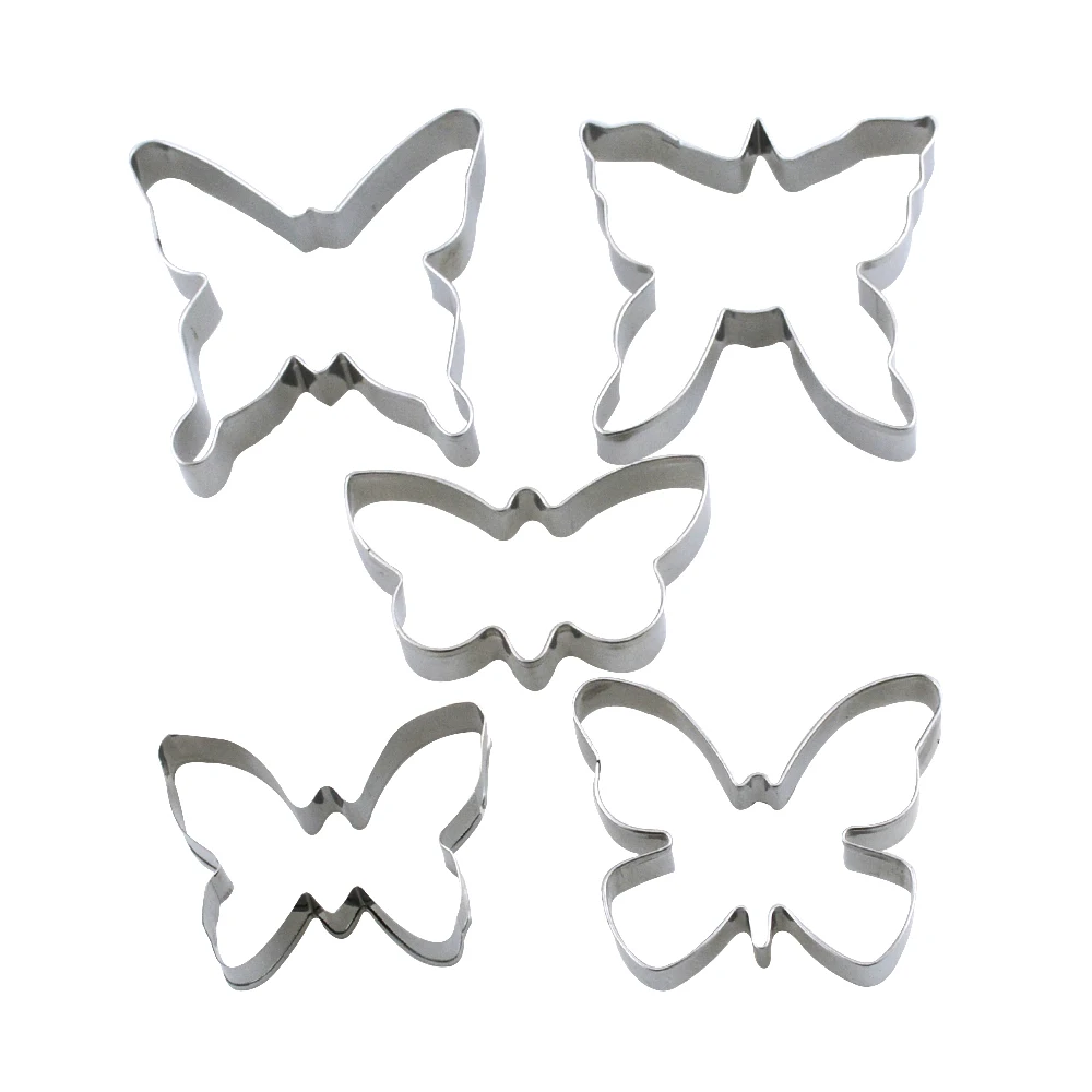 Одежда высшего качества 5 шт./компл. бабочка печенья вырубки пресс-форма для