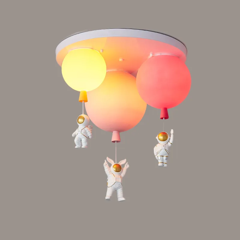 

Creative Spaceman Balloon Chandelier Boy Girl Room Ceiling Lamp Personality Net Red Light Bedroom Children's House Decoration