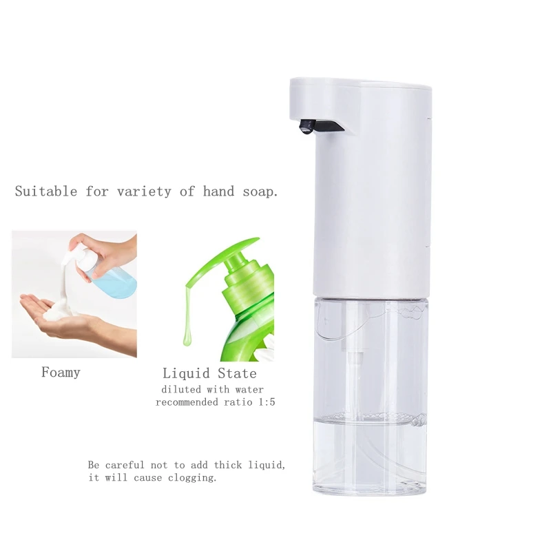 

150ml Automatic Sensor Shampoo Pump Press Bottle Liquid Shower Gel Portable Empty Soap Dispenser Simple Nordic Style Bathroom
