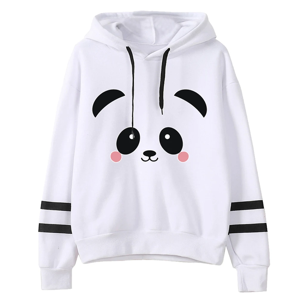 

Женская толстовка с капюшоном и принтом панды, зима 2022