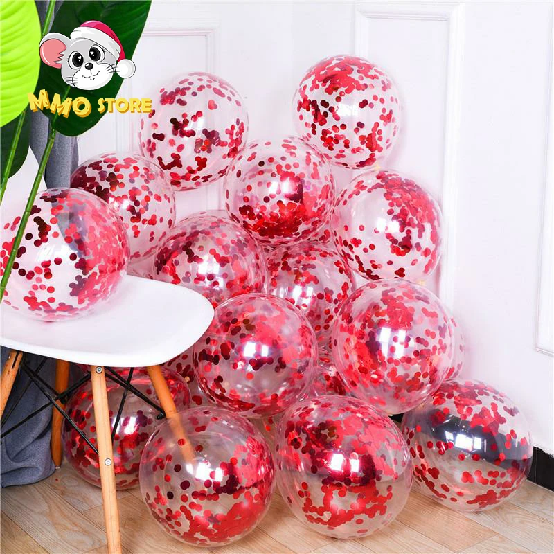 

12Inch Silver Sequin Transparent Balloons Confetti Helium Baloons Party Decoration Ballons Birthday Wedding Balloons Sequins