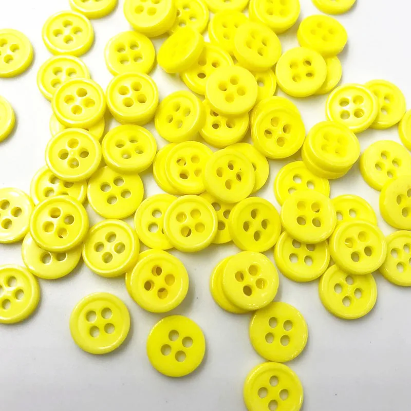 100pcs New 8mm 4 holes Plastic Button / Sewing lots Mix - Free Shipping PT86 | Дом и сад