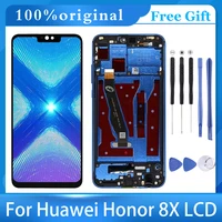 6 5 original for huawei honor 8x lcd display screen touch digitizer assembly for honor 9x liteview 10 lite with frame replace