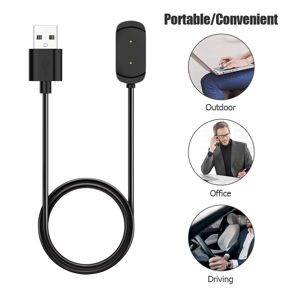 USB-кабель зарядный ALLOYSEED для смарт-часов Amazfit T-Rex GTR 42 мм 47 | Электроника
