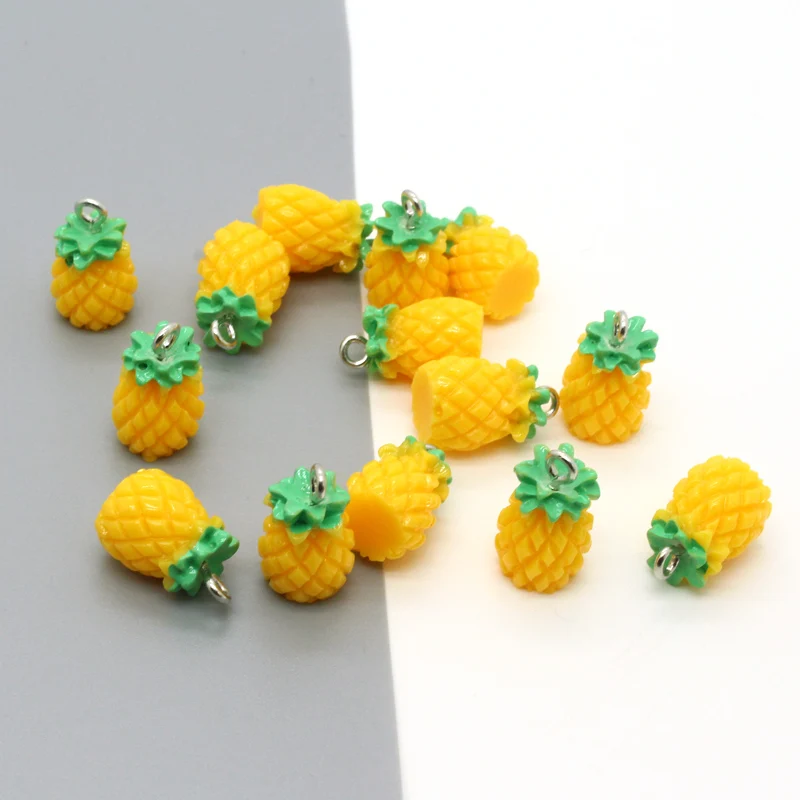 10 шт. милые мини-подвески из искусственной смолы в виде фруктов подвески сделай