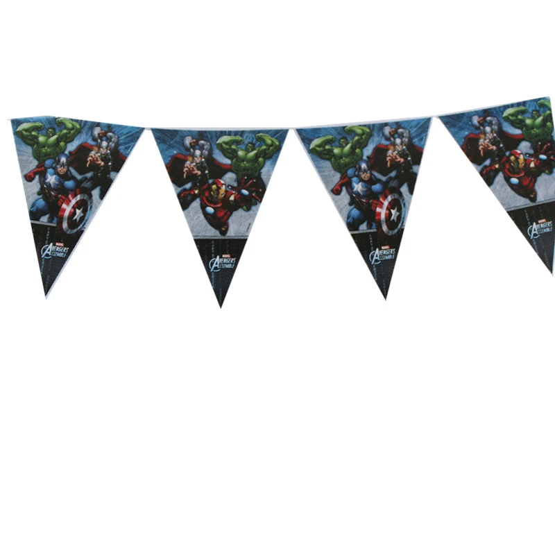 Дизайн Мстителей украшения для дня рождения воздушный шар Marvel одноразовая