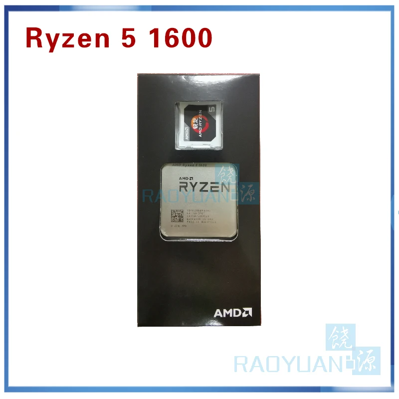 Процессор AMD Ryzen 5 1600 R5 1600 3,2 ГГц шестиядерный процессор с двенадцатью потоками 65 Вт Процессор YD1600BBM6IAE разъем AM4 с охлаждающим вентилятором