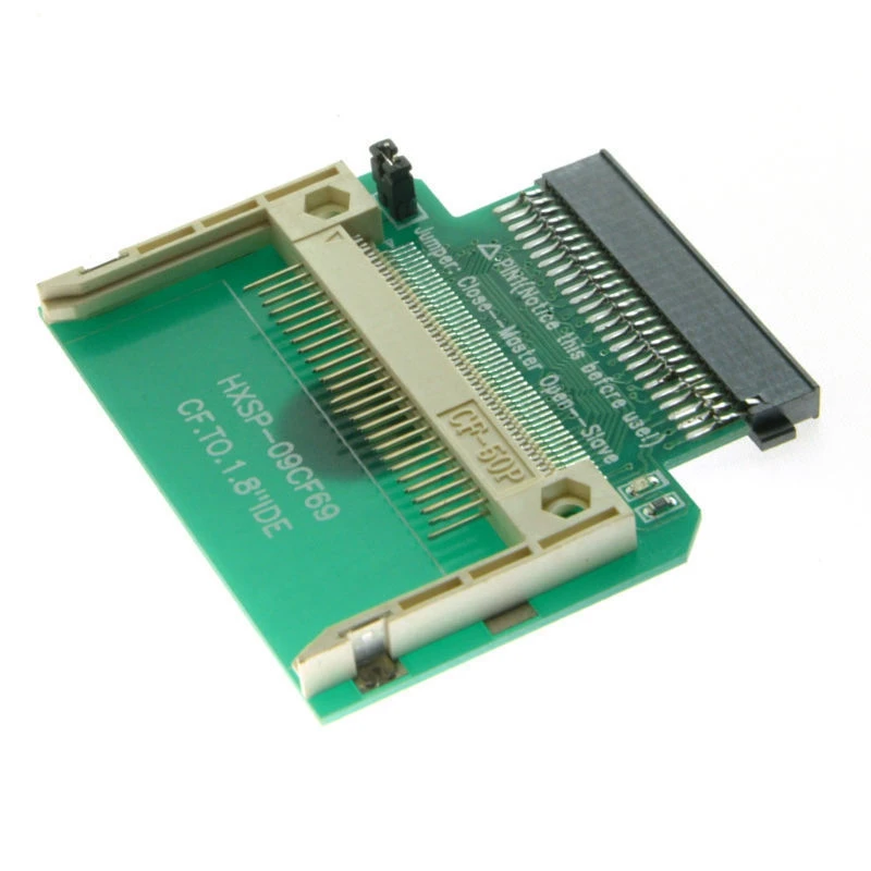2X Cf Merory карта компактная вспышка до 50Pin 1 8 дюймовый Ide жесткий диск Ssd адаптер |