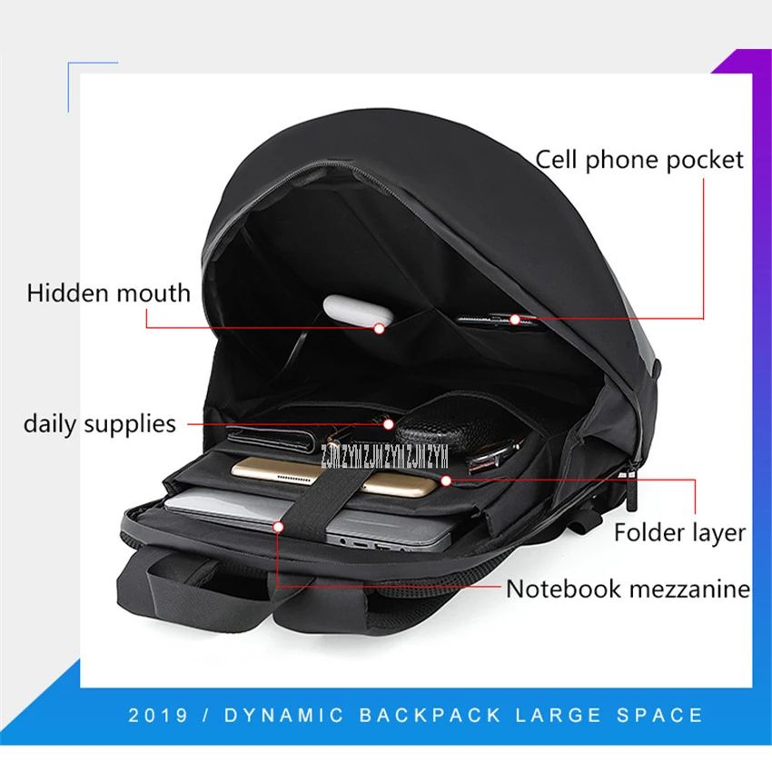 008 водонепроницаемый рюкзак из полиэстера с управлением через приложение