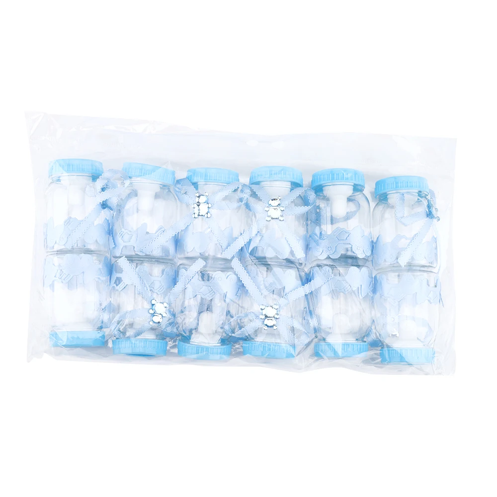 12/24 шт. милые бутылочка для кормления Форма конфеты Коробки душа ребенка