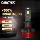 Светодиодные фары Carlitek F5 F5C H1 9012 лм H4 H7 9005 HIR2 H11 H9 H8 9006 6000 HB3 HB4 K CSP LED s Ближний свет без ошибок Canbus