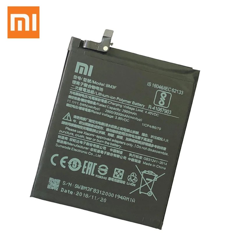 Xiao Mi Оригинальная батарея для телефона BM3F Xiaomi 8 Mi8 Explorer прозрачная Разведочная
