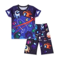 short sleeve pajamas children clothing set boys girls cotton pajamas autumn winter baby clothes trousers home clothes childrens