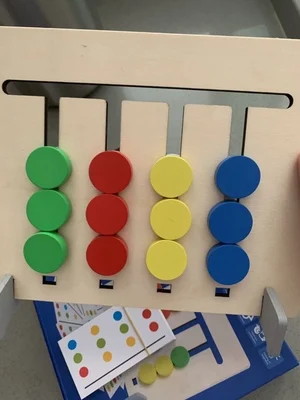 Детские игрушки Монтессори Обучающие деревянные четыре цвета и фрукты