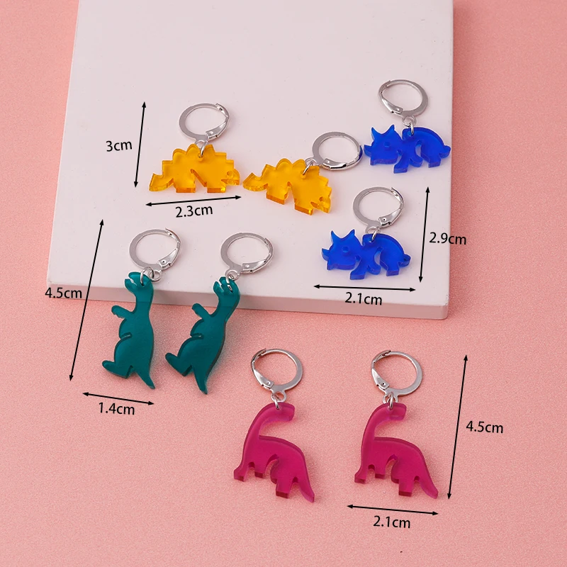 

Cute Resin Drop Earrings for Women Big Statement Cartoon Hoop Earring Children Gifts Pendants Jewelry Ear Circle