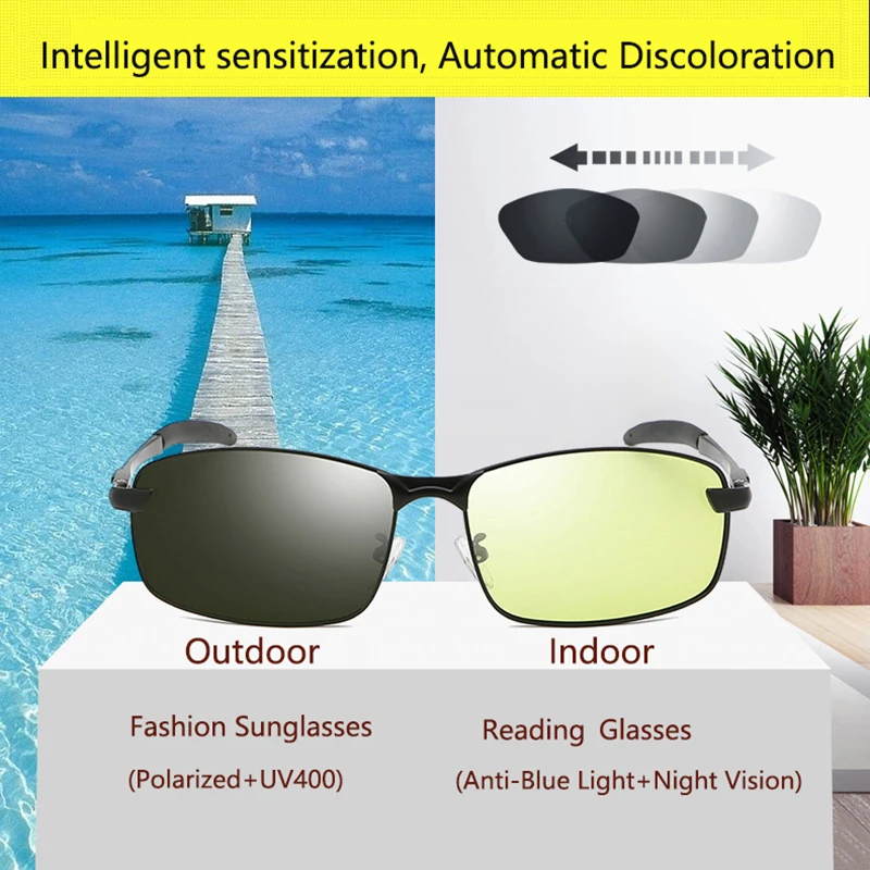

Очки солнцезащитные поляризационные для мужчин и женщин, фотохромные, с фильтром, с защитой от сисветильник, в стиле компьютера