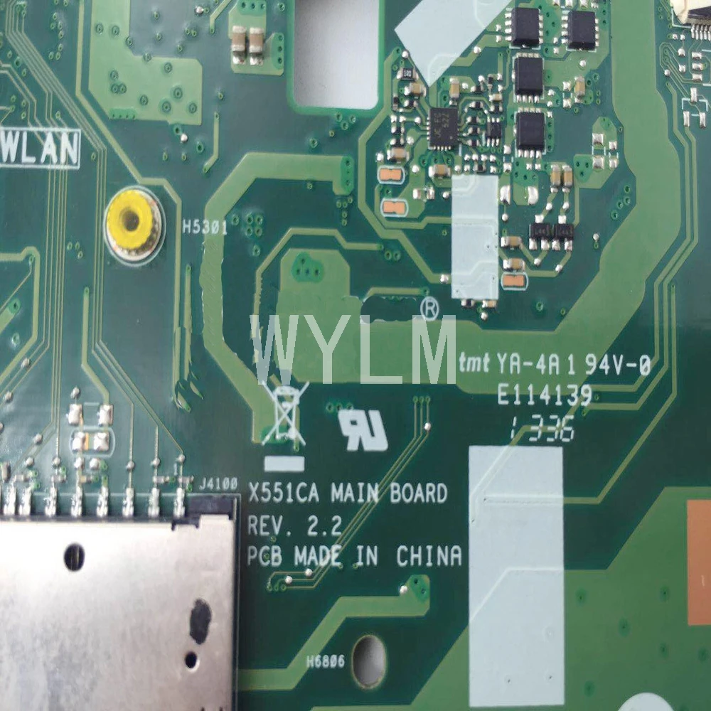 X551CA с процессором 2117 4 Гб ОЗУ материнская плата REV 2 для ASUS X551C X551CAP ноутбука