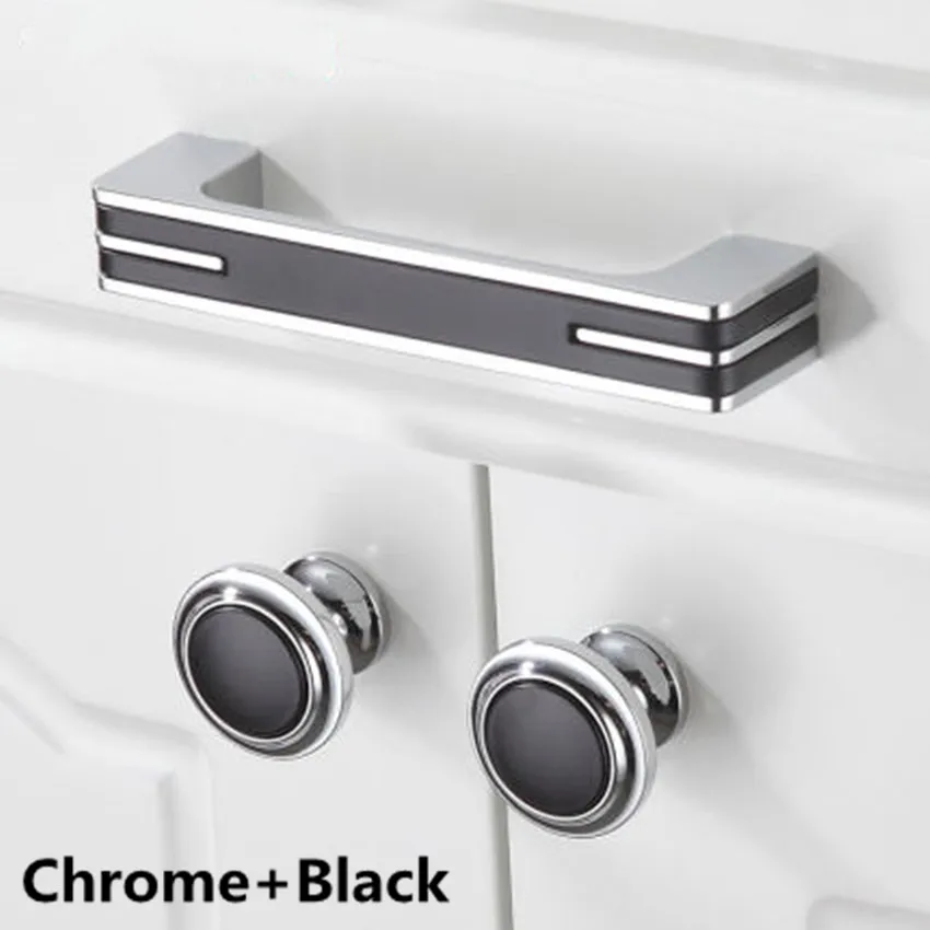 320 мм современный простой модный белый черный шкаф кухонный дверь хром