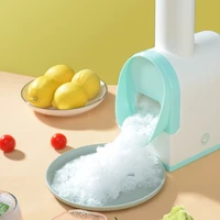 small electric ice breaker usb charging double knife smoothie maker milk beverage ice planer machine household appliances