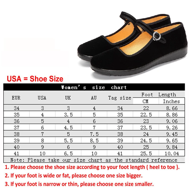 Туфли Мэри Джейн на плоской подошве для танцев китайские черные туфли в стиле