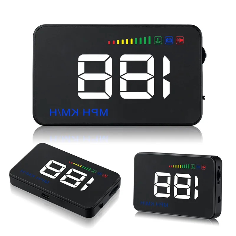 Автомобильный HUD Спидометр A500 3 5 дюймовый дисплей со спидометром OBD2 OBDII OBD