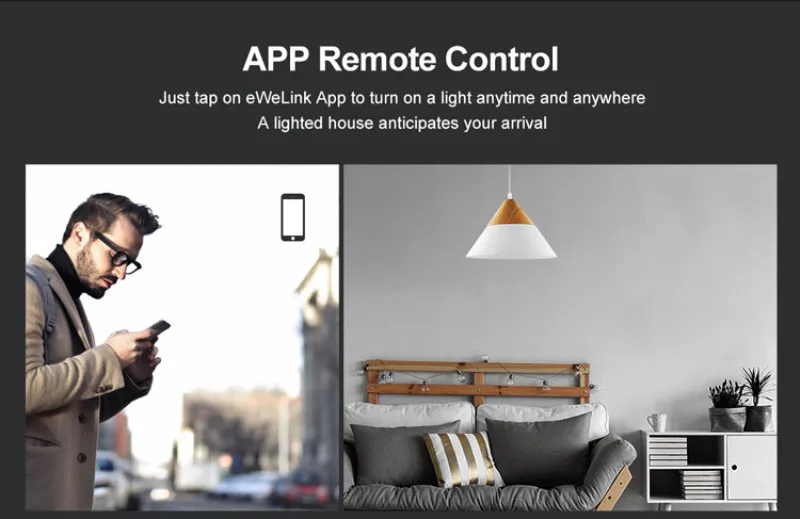 Sonoff T0 T1 T2 T3 для Alexa Google Home Умный дом WiFi RF 433 МГц пульт дистанционного управления