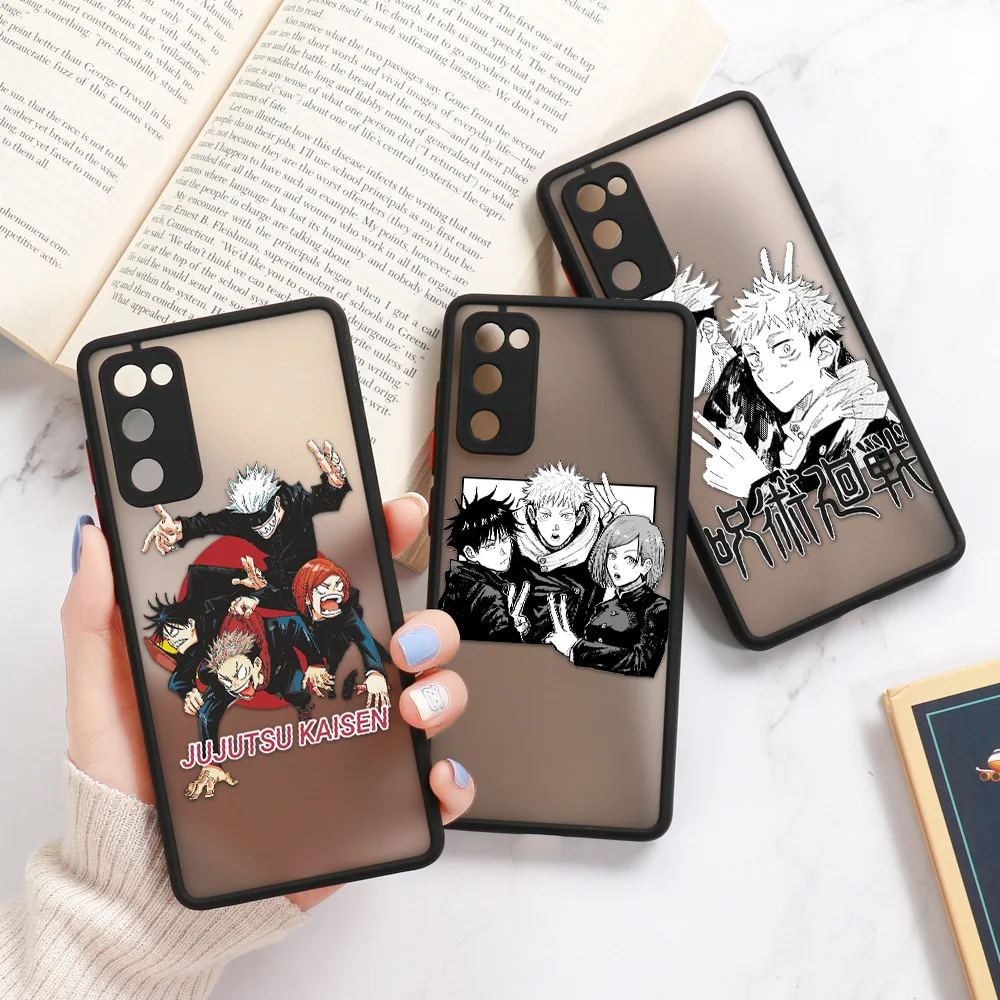 

Jujutsu Kaisen Anime Phone Case For OPPO A52 A72 A92 A91 A93 A94 A95 5G A12E A15 A54 A55 A74 A11 A31 2020 Clear Hard Matte Cover