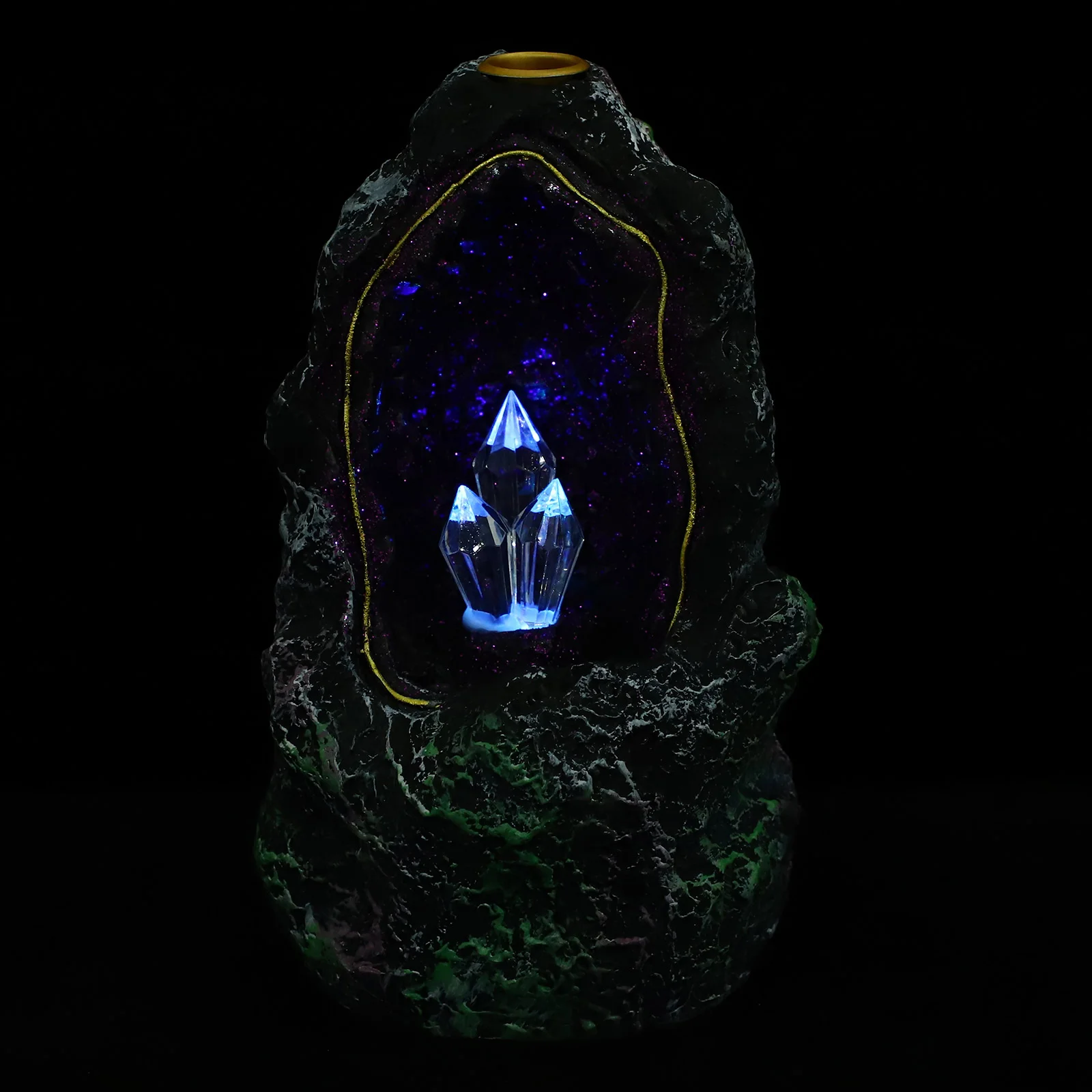 

1Pc Creative Resin Incense Burner Home LED Censer Adornment (Assorted Color)