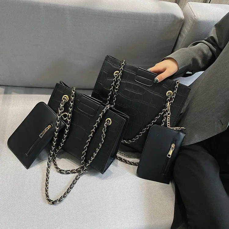 Новинка 2020 женская сумка из искусственной кожи вместительная для покупок