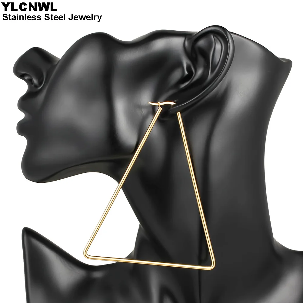 Большой/Большие из нержавеющей стали с геометрическими фигурами треугольниками