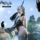 Индивидуальные блестящие косплейные костюмы arknight MEDIC, Коралловое побережье, тихий Полуночный Женский сексуальный купальник, полный комплект