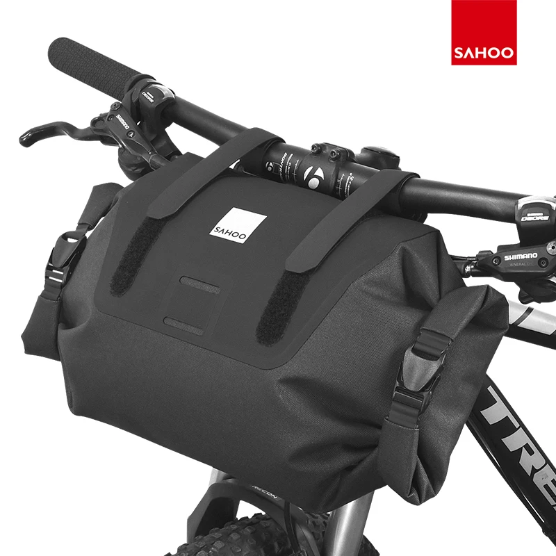 

Sahoo Pro Waterproof Headstock Bag 7L Roll-Top Adjustable MTB Road Bicycle Handlebar Pannier Front Frame Pocket Dry Pack 112030