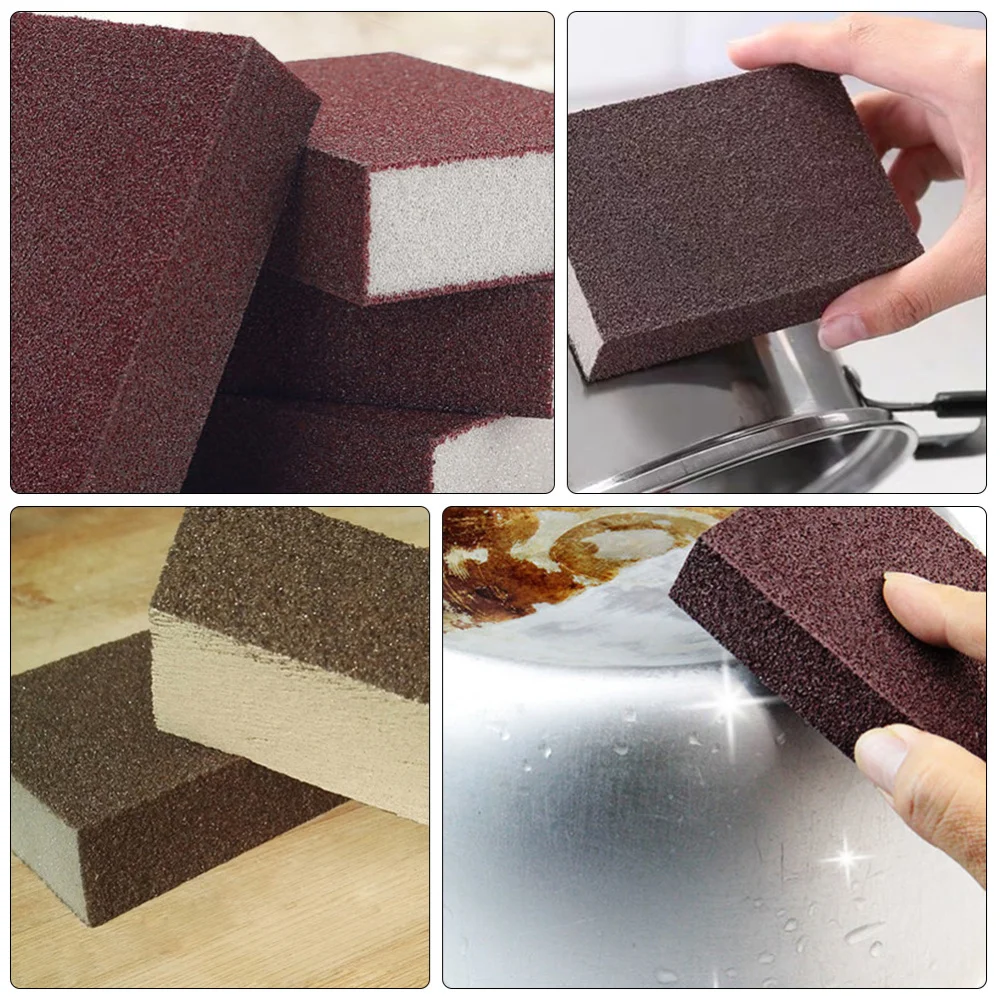 

6pcs Sanding Sponge Sanding Blocks Washable Cleaning Sand Sponge for Kitchen