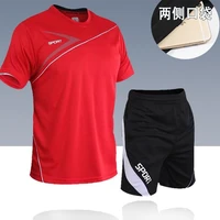 mens tracksuit gym fitness sports suit clothes breathable badminton shirt uniforms women men table tennis clothes pingpong
