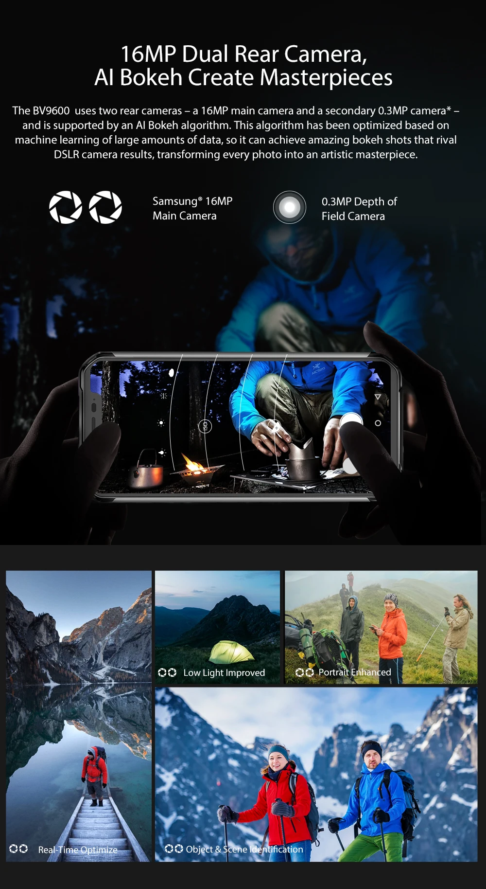 BLACKVIEW BV9600 6,21 дюймов FHD+ P70 AI Мобильный Телефон IP68 Face ID смартфон 16MP 4 Гб+ 64 Гб Беспроводная зарядка NFC Android 9,0 4G LTE