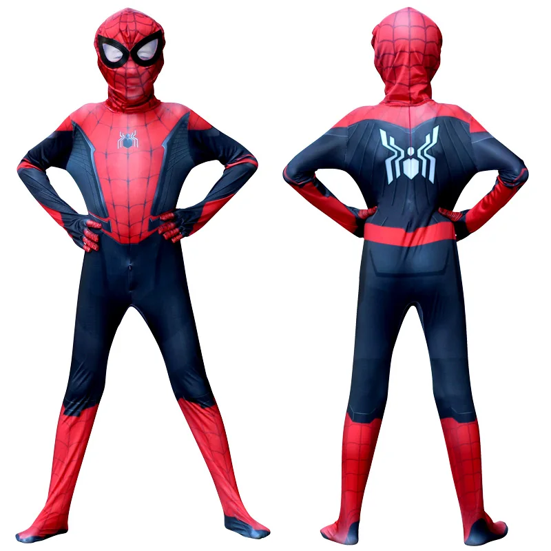 Cупергероя на Хеллоуин красный Spiderboy карнавальный костюм Костюмы с маской для