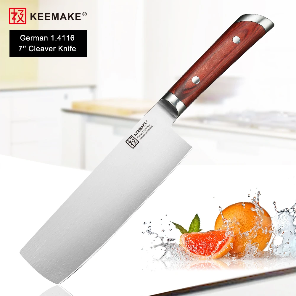 Профессиональный поварской нож KEEMAKE немецкое лезвие 1.4116 стальное нарезка