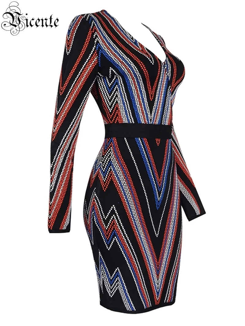 Новинка 2020 года: Шикарное роскошное жаккардовое мини-платье с геометрическим